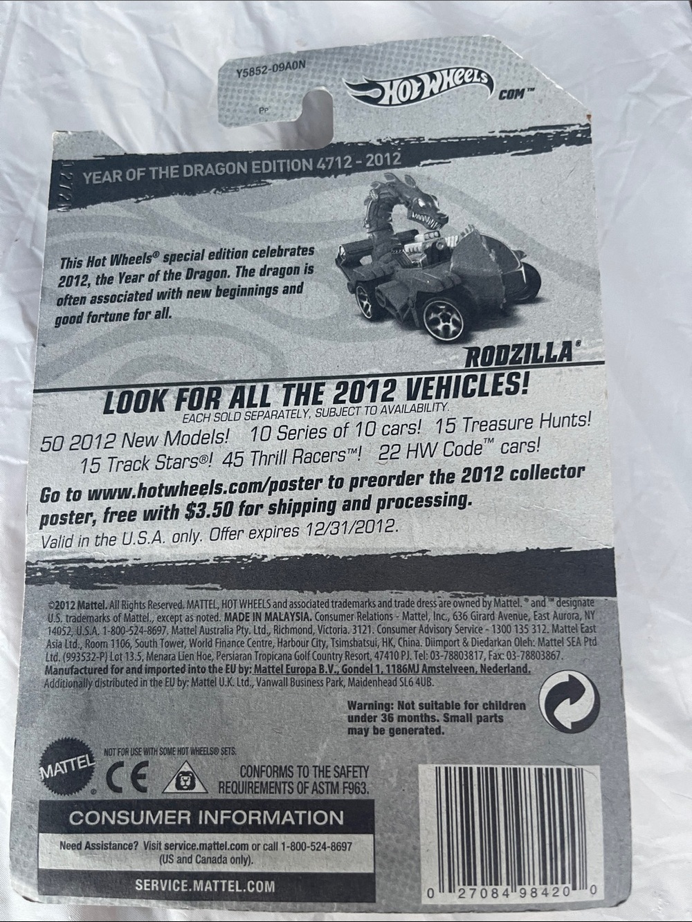 Hot Wheels Red Dragon Racer - Red - Picture 2 of 6